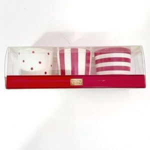 Holiday Living Red White Votive Candle Set New